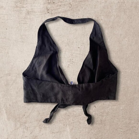 NWT Zara Linen Halter Top - Picture 5 of 11